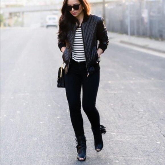 Rebecca Minkoff Black Fringe Stevie Peep Toe Wedge Booties Size 10 - Picture 14 of 15